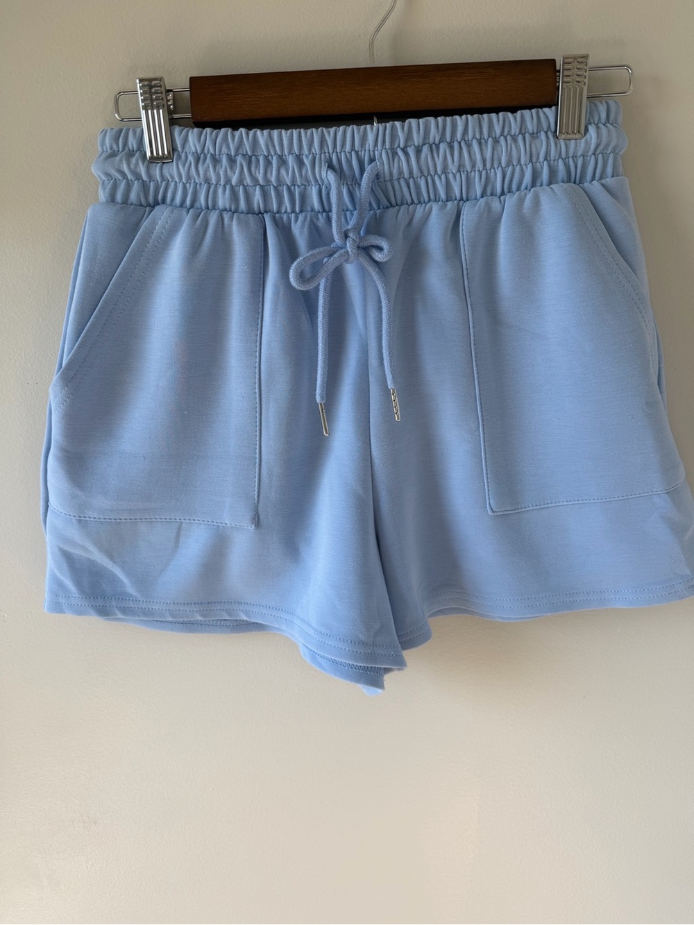 Better Together | Modal Drawstring Lounge Shorts | Baby Blue | Large - Picture 2 of 5